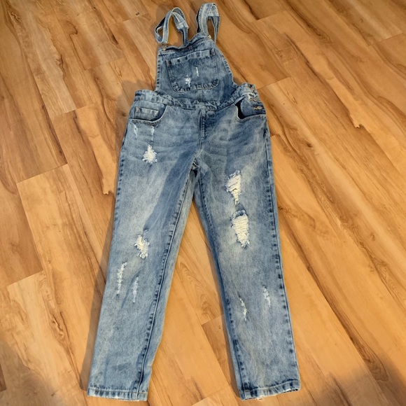 Forever 21 Denim - Forever 21 distressed overalls- medium